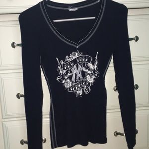NY Yankees long sleeve v-neck